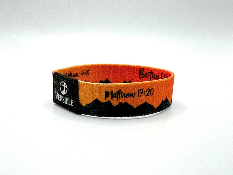 Sunrise / Matthew 5:16 & Matthew 17:20 Wristband: