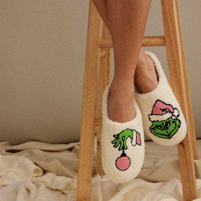 Christmas Monster Home Slippers