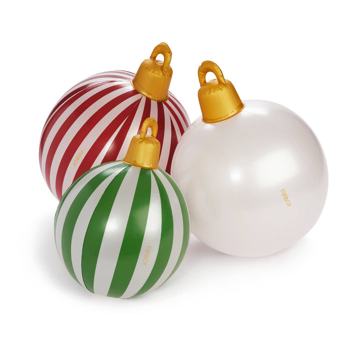 Light Up Christmas Ornament Holiday Balls - 3 Pack