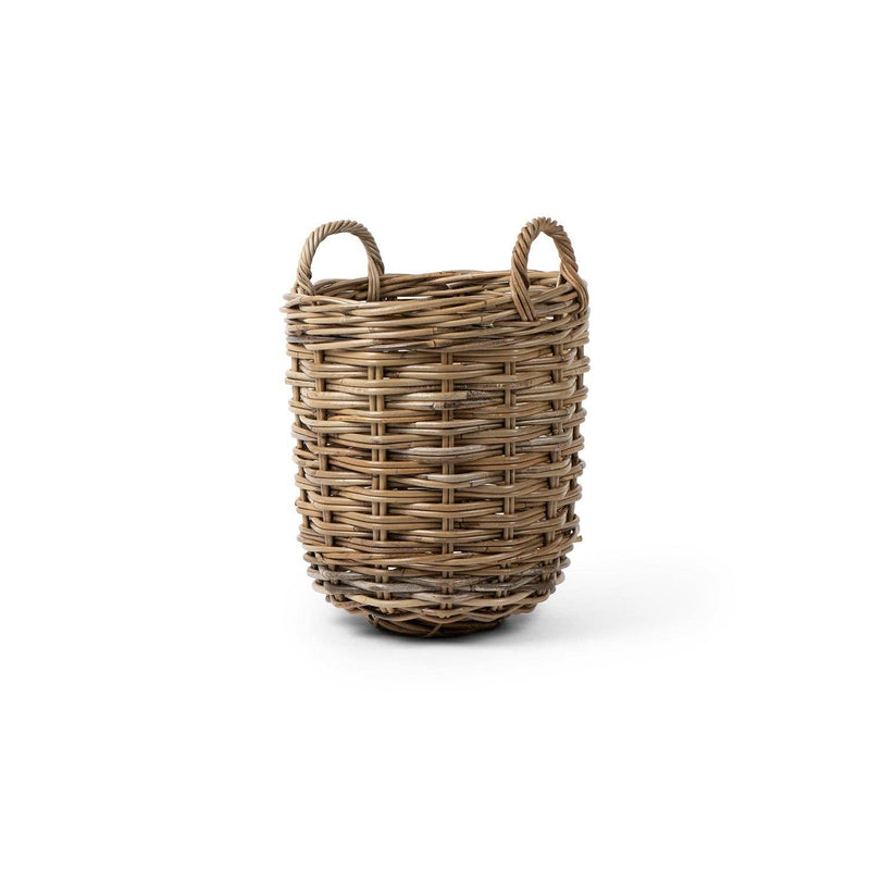 Rattan Round Kubu Grey: Small - 14" H