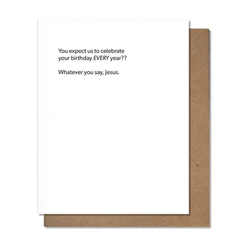 Whatever Jesus - Birthday Card