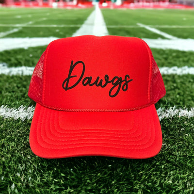 Dawgs - Red Puffy Trucker