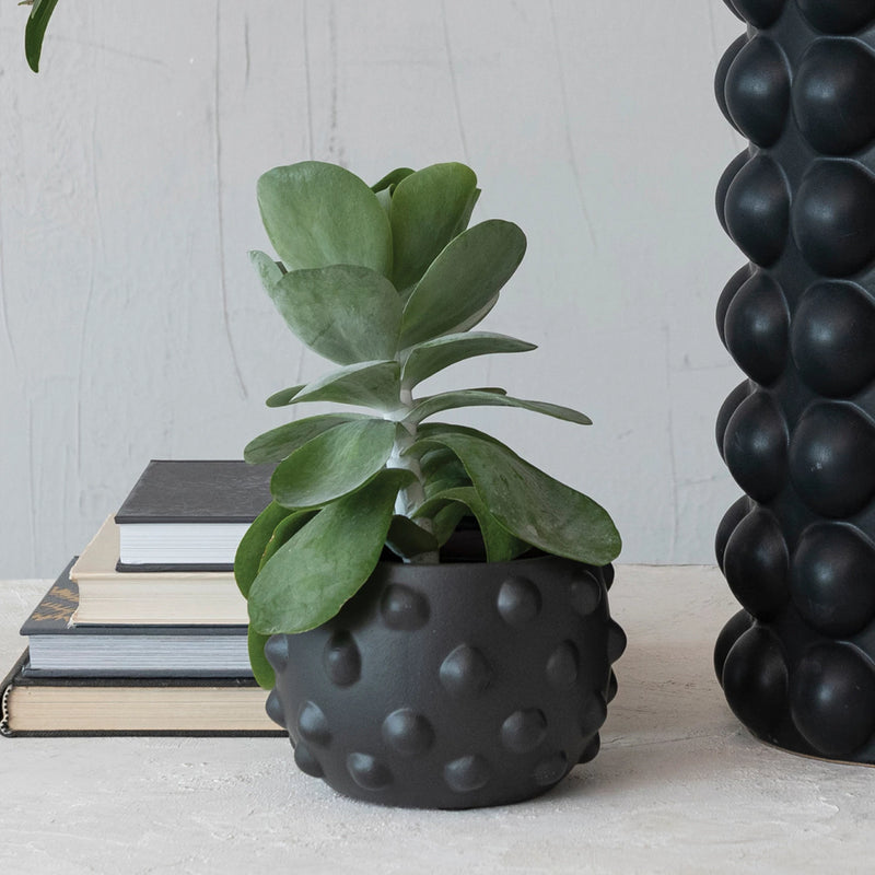 DOTTIE MATTE BLACK PLANTER