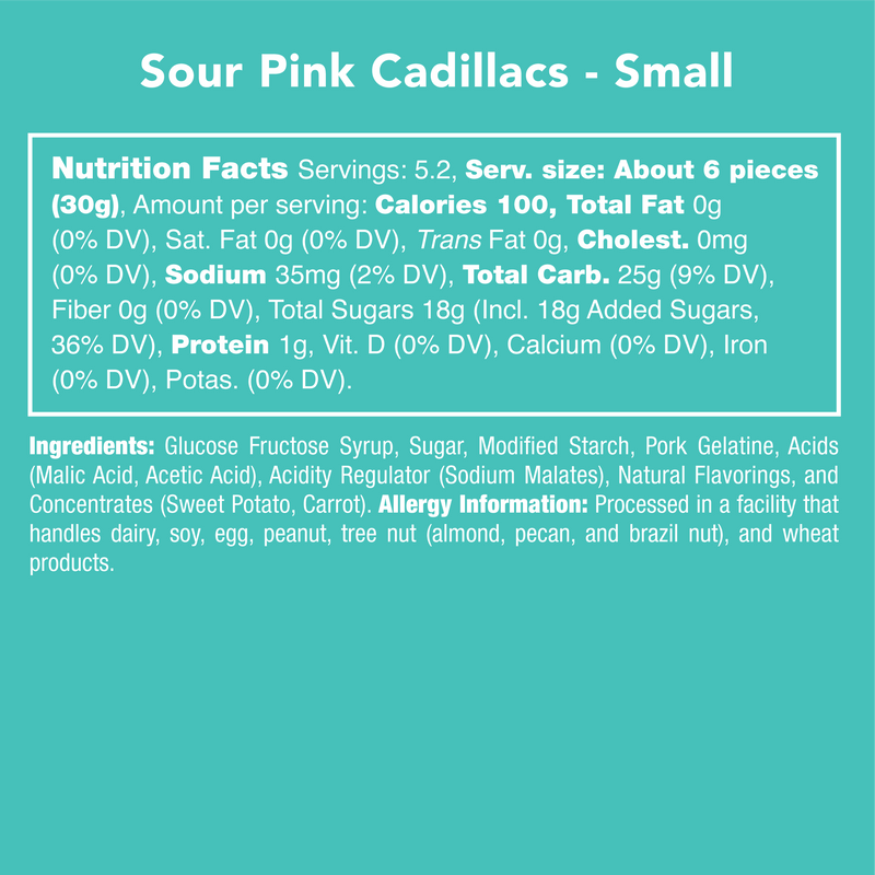 Sour Pink Cadillac Gummies