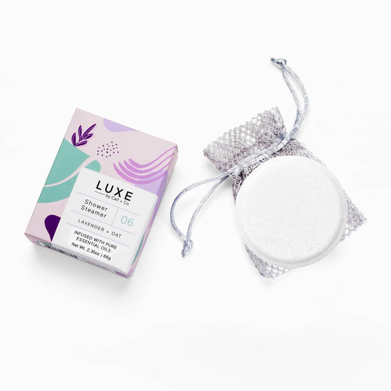 Luxe Lavender + Oat Shower Steamer Fizzy Bomb