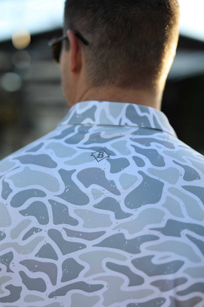 White Camo- Performance Polo