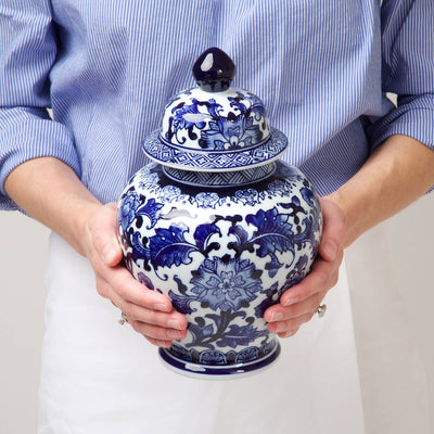 Blue Chinoiserie Ginger Jar - Small