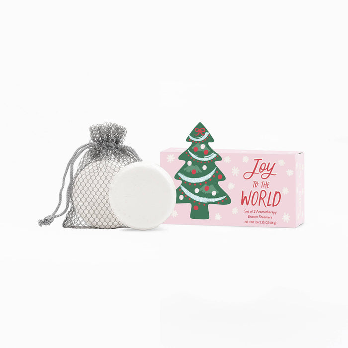 Christmas Tree Shower Steamer Gift Set - Joy to the World