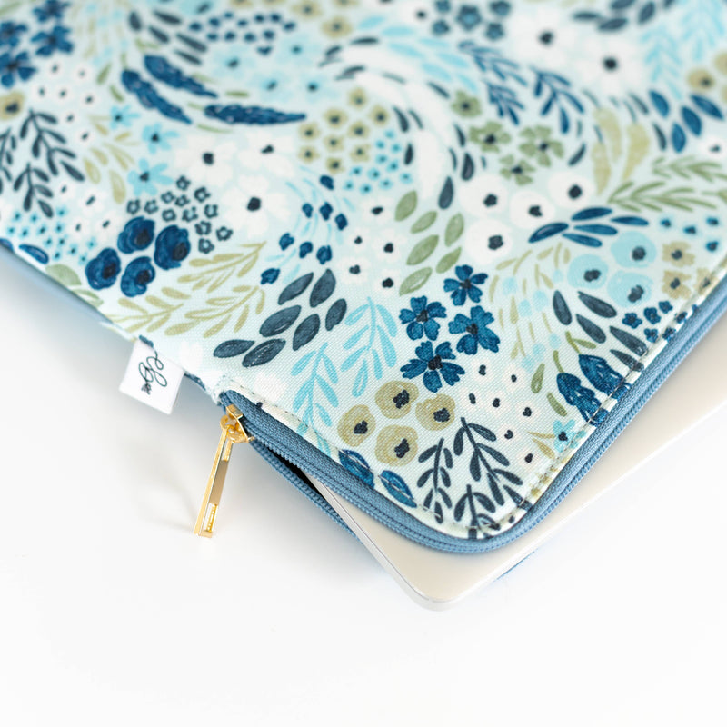 Waterfall Floral Laptop Sleeve: 13"