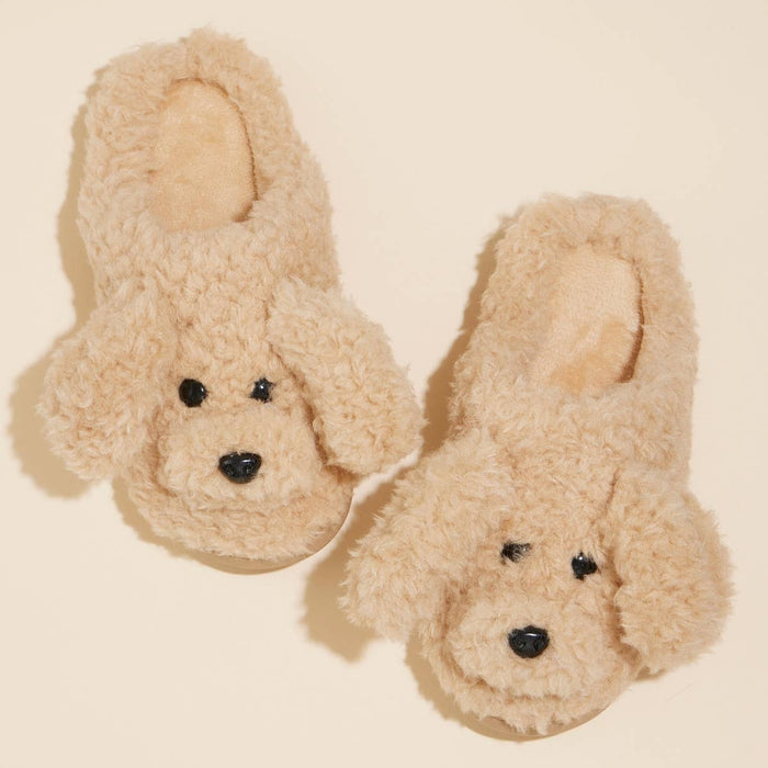 Doggie Basic Fuzzy Slippers