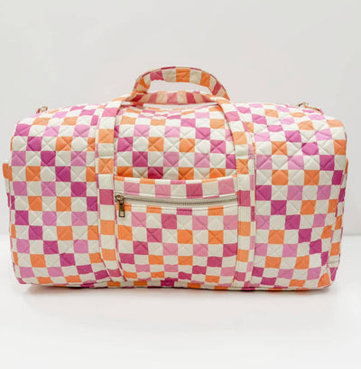 Checkered Pattern Bags, Backpack, Duffle, Cosmetic Bag: Cosmetic Bag