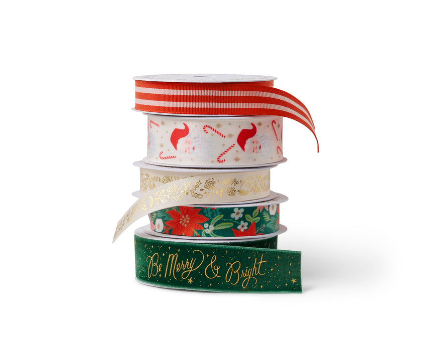 Be Merry & Bright Ribbon Set of 5