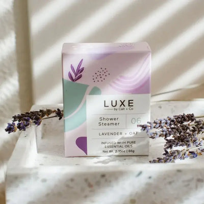 Luxe Lavender + Oat Shower Steamer Fizzy Bomb