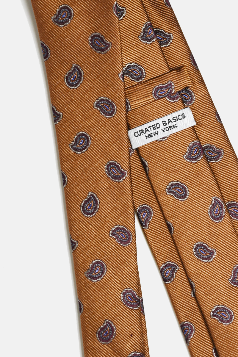 Gold Paisley Tie