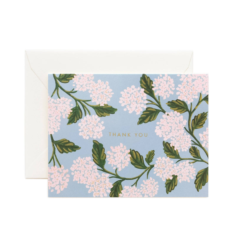 Boxed Set of Hydrangea Thank You Cards