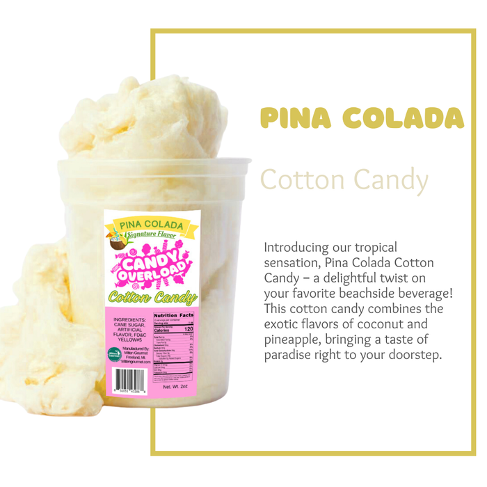 Pina Colada- Gourmet Cotton Candy