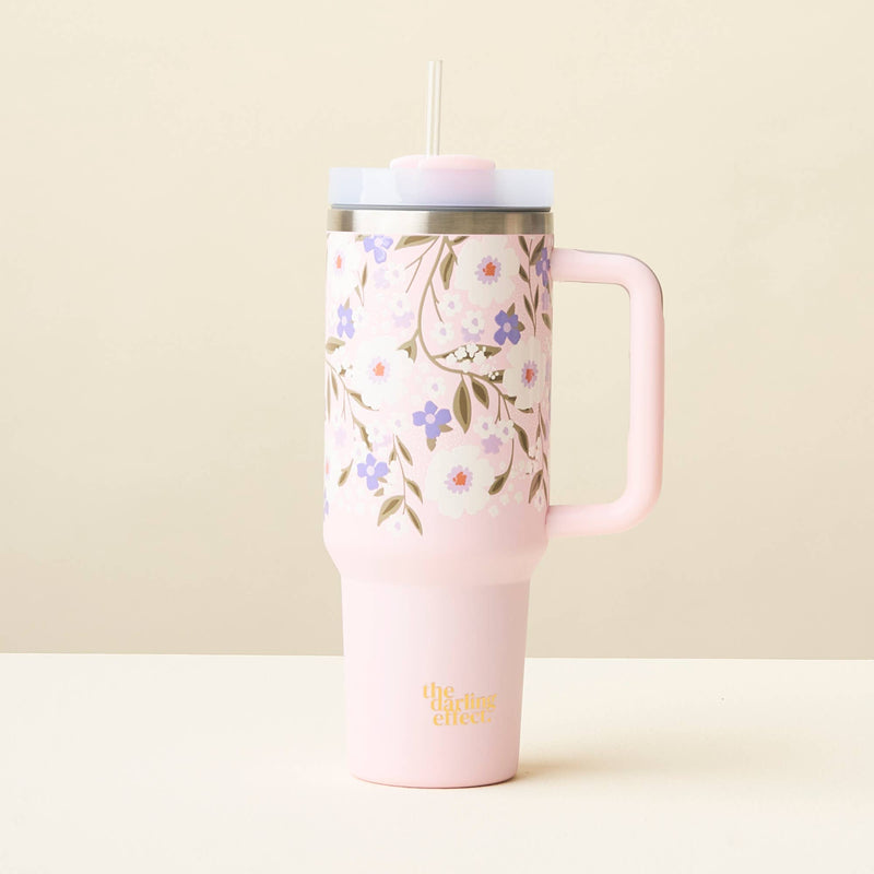 Lilac Floral Haven -40 oz Take Me Everywhere Tumbler