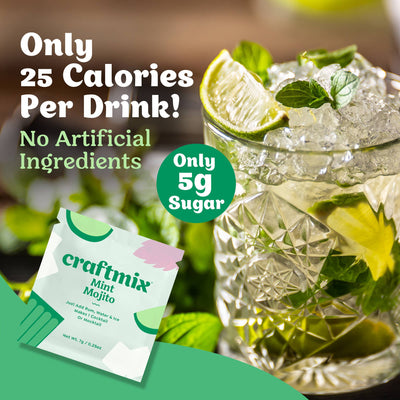 Mint Mojito Cocktail / Mocktail Mixer - 6 Servings Multipack