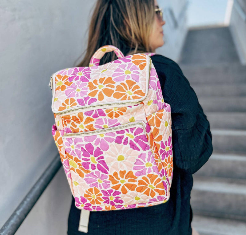 Floral Pattern Bags, Backpack, Duffle, Cosmetic Bag, Flower: Backpack