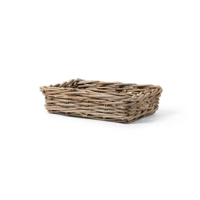 Rattan Rectangle Tray | 3" H