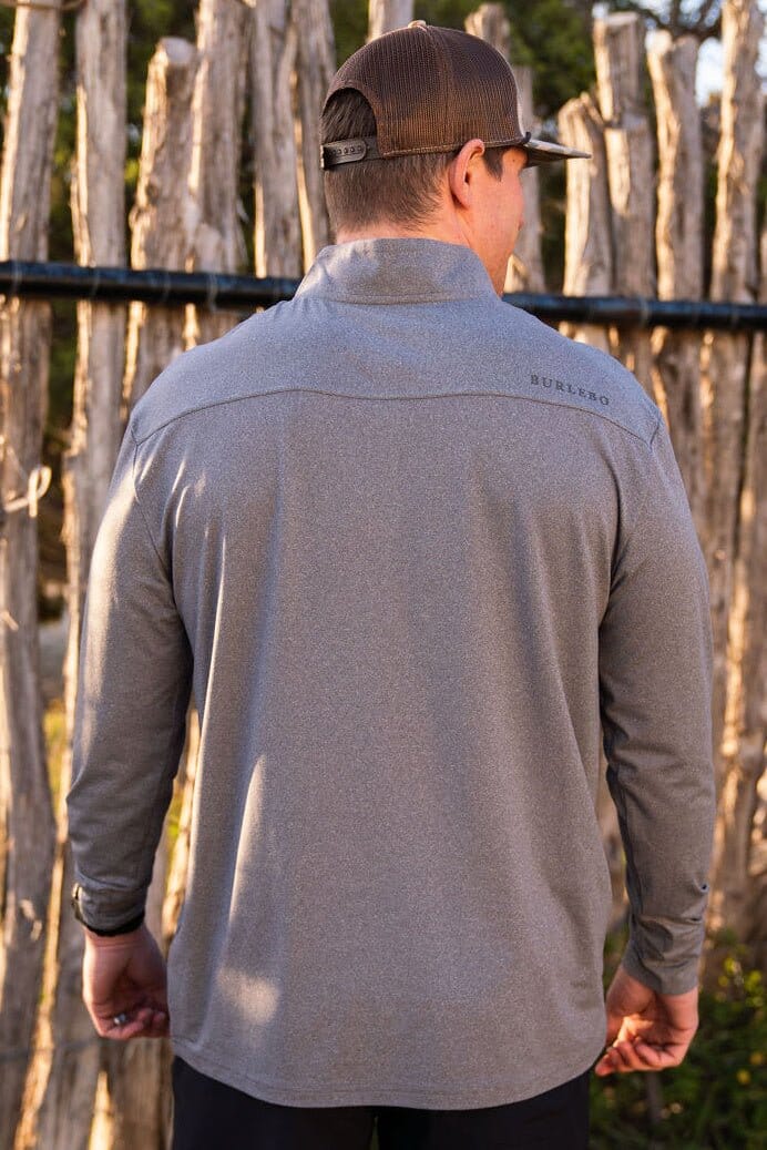 Performance Quarter Zip | Dark Heather Grey