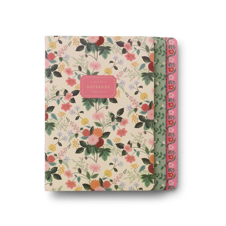 Assorted Set of 3 Dahlia Notebooks