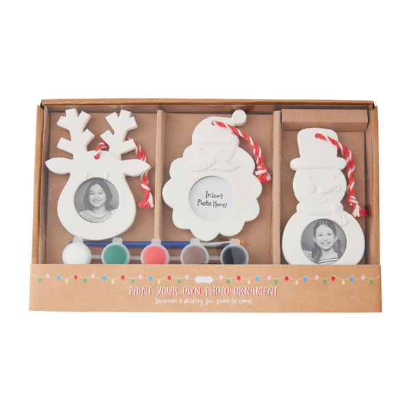 Paint-Me Photo Ornament Set