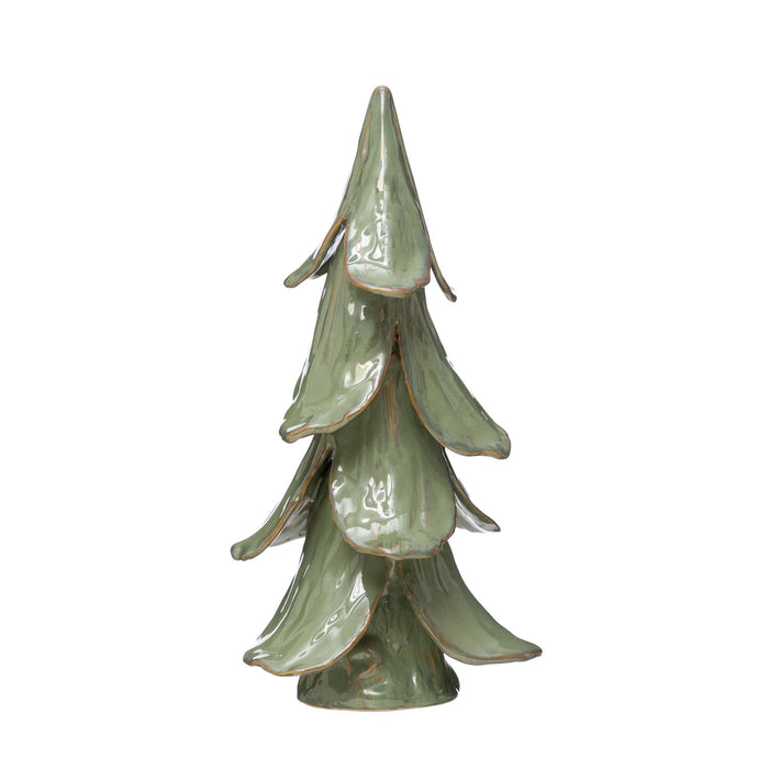 Mint Stoneware Trees