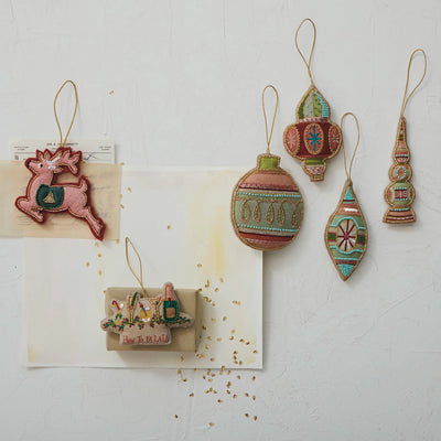 Glass Beads & Embroidery Ornaments