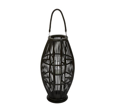 Bandit Black Rattan Lantern