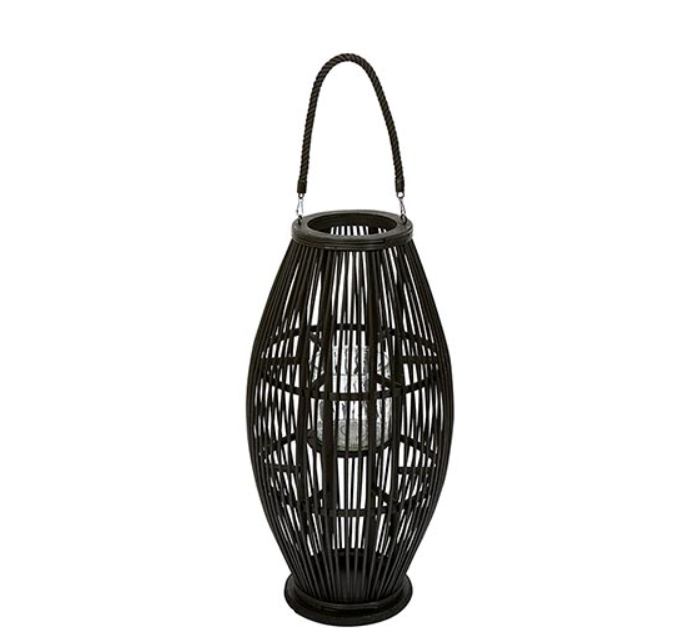 Bandit Black Rattan Lantern