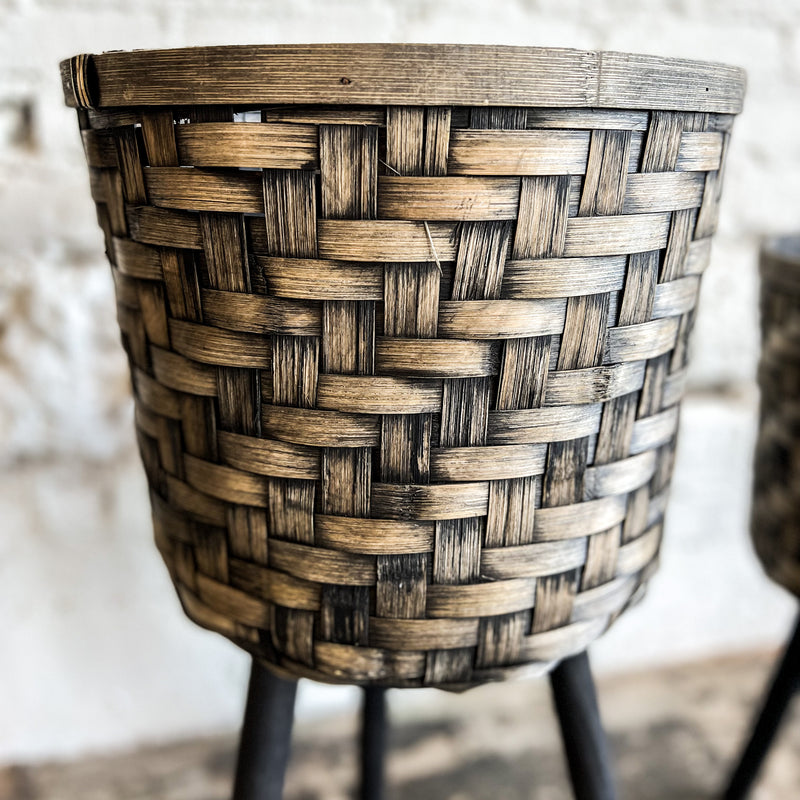 LEGGED BAMBOO BASKETS